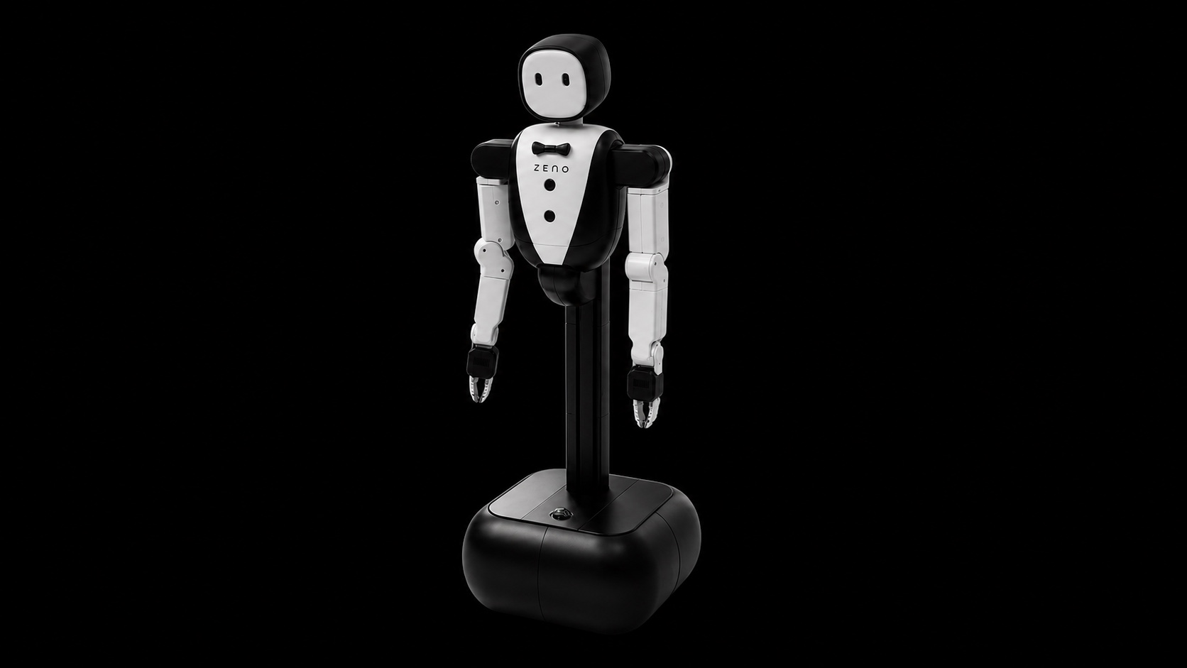 ZENO agent-ready reference robot isolated on black
